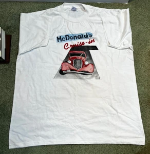 Nice 1990’s McDonalds “cruise-in” Promo T-Shirt X-Large Jerzees Shirt Restaurant - Picture 1 of 3