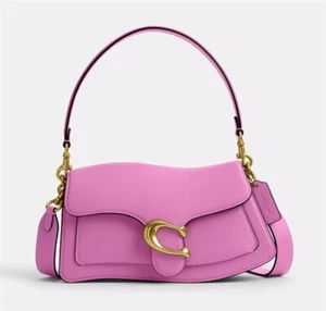 COACH Twisted Tabby Shoulder Bag Fuchsia CAN26 Outlet NEW - Picture 1 of 12