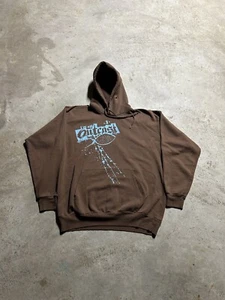 Vintage Y2K I’m An Outcast Jesus Mocha Hoodie - Picture 1 of 6