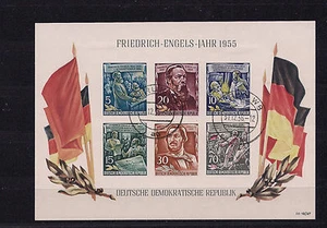 DDR Bl 13, 60. Bloque de la muerte de Engels, 1955, sellado #h983 - Imagen 1 de 1