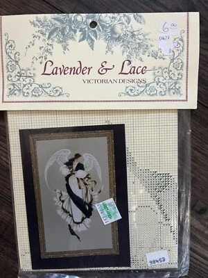 Lavender & Lace Angel of Hope Cross Stitch Pattern LL13 NIP - Image 1 of 2