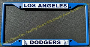 ⭐️⭐️⭐️⭐️⭐️ DODGERS BASEBALL MLB Los Angeles Metal License Plate Frame BEST GIFT - Picture 1 of 3