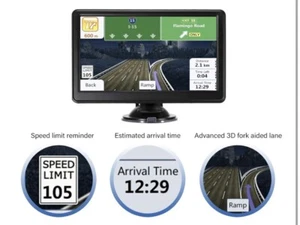 2024 Più Nuovo Navigatore GPS Satellitare Auto 7 Pollici Touch Screen Prompt Vocali Reali - Foto 1 di 7