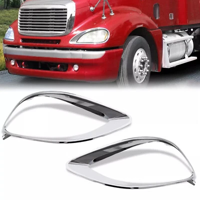 Pair Headlight Bezel For Freightliner Columbia 2001-17 #0632242003 Headlamp Trim - Image 1 of 4