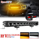 22''inch LED Work Light Bar Amber/White DRL Offroad Driving SUV 4X4 UTV ATV 20