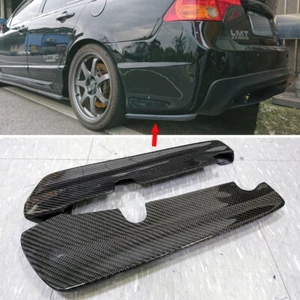 Carbon Fiber FOR Honda Civic 8th 4D Sedan Rear Side Splitter Spoiler 2006-2011 - Picture 1 of 9