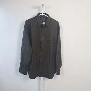 BANANA REPUBLIC Mens Shirt 100% Camel Hair Brown Large Long Sleeve Vintage Rare - Picture 1 of 9