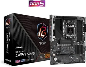 Placa madre ASRock B650 PG Lightning - ATX - zócalo AM5 - AMD B650 chipset - Imagen 1 de 5
