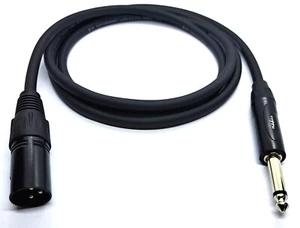 Lautsprecherkabel XLR-Male auf 6,35 Klinke Metall vers. Längen u. Farben - Bild 1 von 1