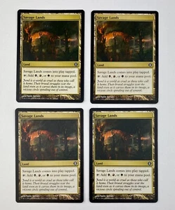4 x Magic the Gathering MTG Savage Lands Shards of Alara Common Set Nr Mint - Picture 1 of 2