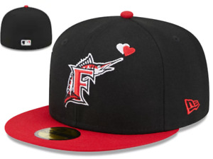 Miami Marlins Fitted Cap MLB 2024 Men's Fashional Baseball Cap Sun Hat