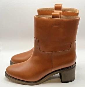 Free People Tabby Ankle Boot Leather Tuscan Tan US Women's 7.5 M EU 37.5 NIB - Picture 1 of 18