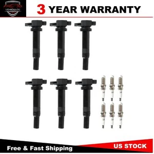 6x Ignition Coil & NGK Platinum Spark Plugs for 2007-2009 Santa Fe 2.7L V6 UF558 - Picture 1 of 10