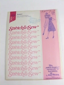 Vtg STRETCH & SEW Pattern 1535 Woman's JUMPER Dress Size 28-42 Ann Person uncut - Picture 1 of 3