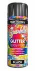 200ml Sparkle Glitter Effect Spray Paint Craft Art Decoration Fun Black Colour 
