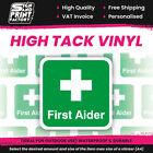 First Aider Helmet Sticker Labels Stickers 1 5 10 25 50 100 High Tack Vinyl