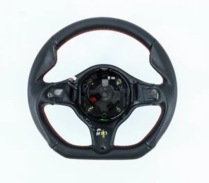 Lenkrad beziehen mit Leder für Alfa Romeo Brera Spider Bj. 2007 Tuning NEU LEDER - Picture 1 of 6