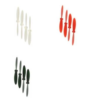 Винты 55 мм Hubsan X4 H107D по одному набору каждый черные красно-белые - Изображение 1 из 4