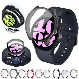 For Samsung Galaxy Watch 6 5Pro 4 40/44mm Glass Full Screen Protector Case Cover - Picture 1 of 61