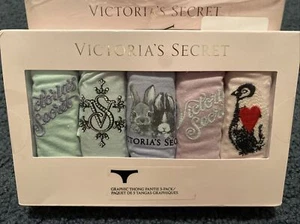 VICTORIA'S SECRET 5-Pack STRECH Cotton Thong Panty, New, Size XL, - Picture 1 of 8