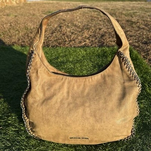 Michael Michael Kors Purse Leather Hobo Taupe Braided Chain Shoulder Bag - Picture 1 of 17
