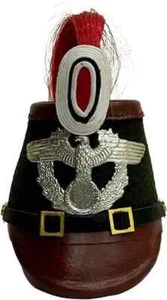Shako Leather Prussian Helmet for Officer Ranks of The Jager Batallion helmet - Picture 1 of 8