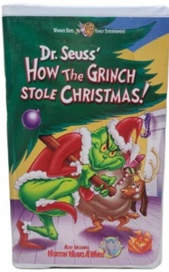 How the Grinch Stole Christmas VHS 2000 Clam Shell Dr. Seuss Video - Imagen 1 de 3