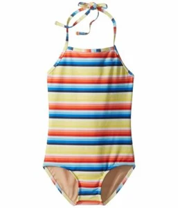 Toobydoo Halter One-Piece Girls sz 11/12 Multi Rainbow Stripe - Picture 1 of 1
