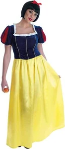 Ladies Snow White Costume S - XXL Women`s Fairy Tale Princess Dress Halloween - Picture 1 of 4