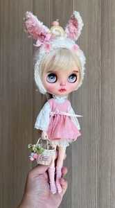 Blythe Doll Clothes -- Cute Bunny Themed Kids Wear Style Dress Set (RARE) - Picture 1 of 23