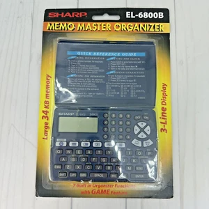 Sharp Electronic Organizer Memo Master EL-6800B Phonebook Sealed - Picture 1 of 7