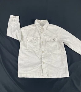 Zara Girls Beige Light Denim Jacket Size 9 - Picture 1 of 12