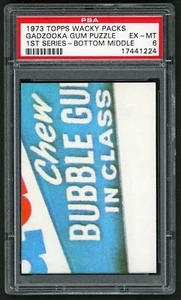 1973 Topps Wacky Packages Gadzooka Gum Puzzle / Checklist BM 1st Series PSA 6 - Picture 1 of 4