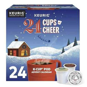 Keurig 24 of Cheer Advent Calendar Variety Pack K-Cups Coffee Pods bb jan 2025 - Picture 1 of 8