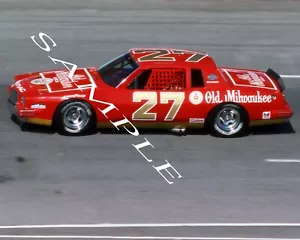 TIM RICHMOND 1984 #27 OLD MILWAUKEE RACING ON TRACK AT ATLANTA 8X10 GLOSSY PHOTO - Picture 1 of 1