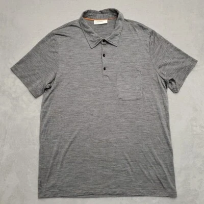 Camisa Rompehielos Para Hombre Extra Grande Gris Mezcla de Lana Exterior Técnico Polo Gorp Foto 1 de 4
