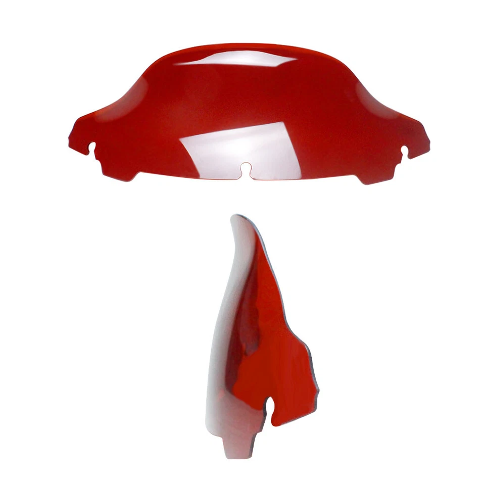 Parabrisas rojo PMMA para Harley 14-23 Ultra Limited Tri Glide FLHT Foto 1 de 4