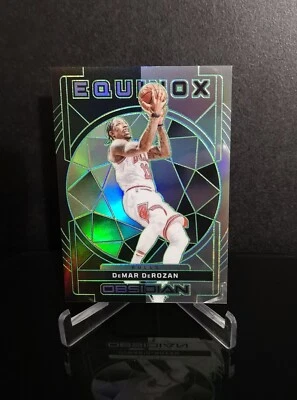 #'ed/25 💥 DEMAR DEROZAN 2023-24 Panini Obsidian Equinox Green Flood Electric - Image 1 of 2