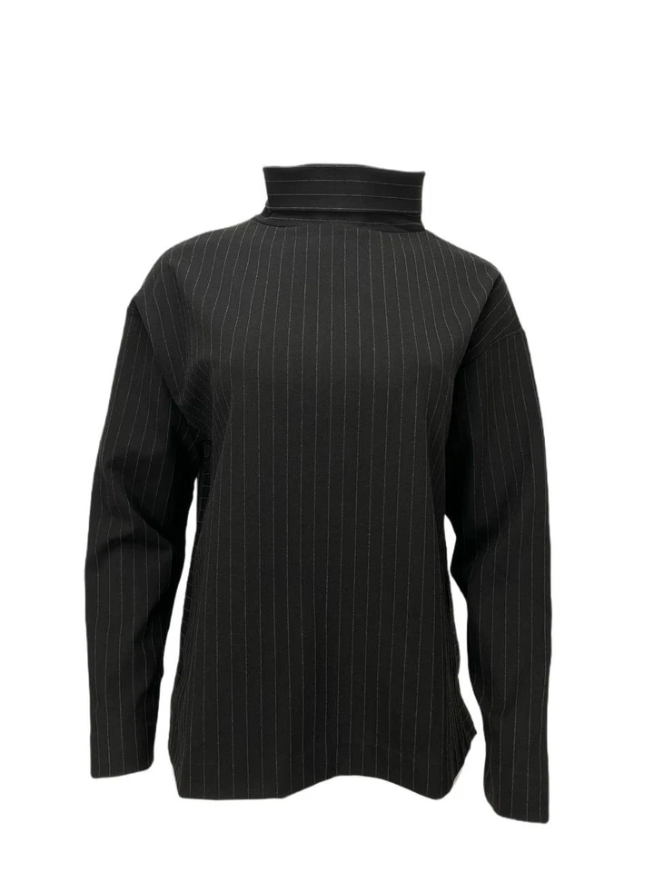 Prologue Women's Long Sleeve Puff Shoulder Blouse – Black, Size XS