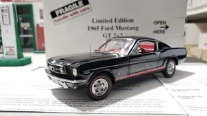 Danbury Mint 1:24 Edizione Limitata 1965 Ford Mustang GT 2+2 "Nero" - Foto 1 di 14