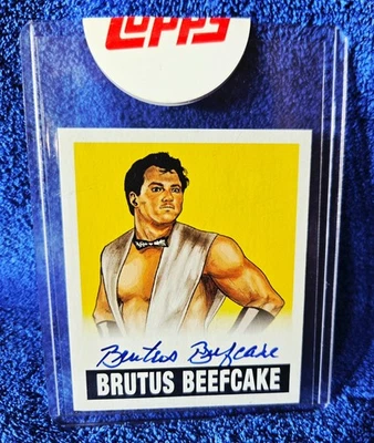 2014 Leaf WWE WWF 摔跤原版 Brutus "The Barber" 牛肉蛋糕 99/25 — 第 1/2 张图片