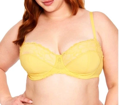 Nuevo Sujetador Fredericks Of Hollywood Sexy Amarillo Voluptuoso Encaje Karoline 42C Foto 1 de 4