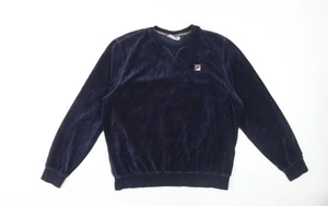 Sudadera Fila Unisex Terciopelo Azul L - Imagen 1 de 12