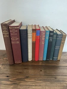 12 Vintage Antique Decorative Hback Books Novels Interior Design Prop Journal - Picture 1 of 10