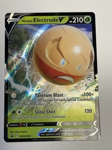 Pokemon Card Hisuian Electrode V SWSH294 Black Star Promo Holo Rare - Picture 1 of 2