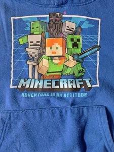 Felpa con cappuccio maglione Minecraft ragazzo taglia 8 - Foto 1 di 5