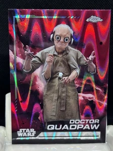 Doctor Quadpaw 2024 Topps Cromo Star Wars Blaster ROJO RayWave Refractor #91 - Imagen 1 de 2