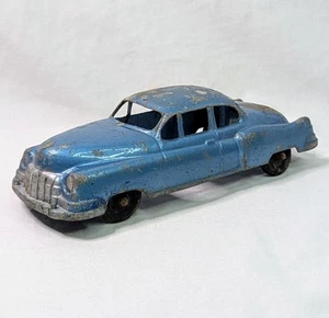 STRUCTO No. 10 Rare Vintage Toy Car 1950s Cadillac Sedan Pressed Steel Blue - Picture 1 of 21