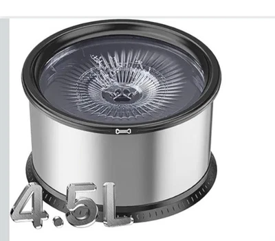 4.5L Dog Water Bowl No Spill 1.2 Gallon Stainless Steel Water Bowl for Dogs 150o - Image 1 of 2