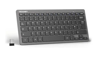 TECKNET 2.4G Wireless Keyboard For Windows/Chrome OS, UK Layout Compact no box - Bild 1 von 4